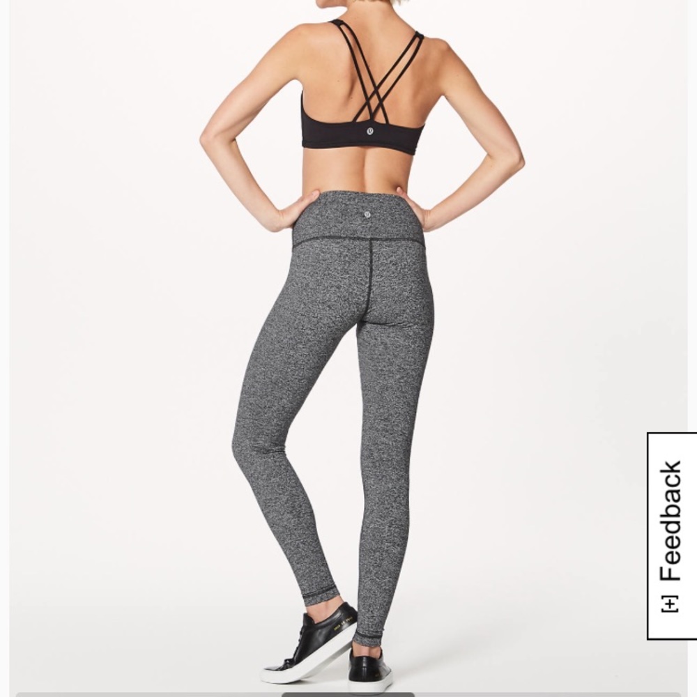 Lululemon wunder under heathered grey leggings